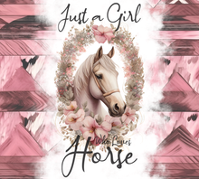 Load image into Gallery viewer, Just A GIrl/20oz. Tumble/ Auntie Lolo's Creations