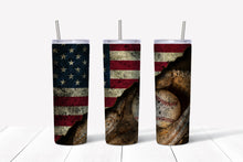 Load image into Gallery viewer, American Flag/ We The People 20 oz. Sublimation Tumbler